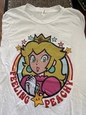 Princess Peach t shirt Feeling Peachy Super Mario Bros Land Universal Park
