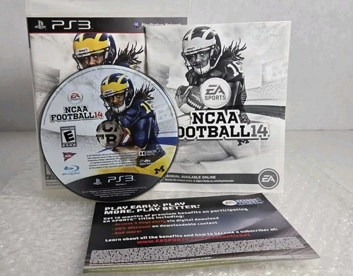 NCAA Football 14 Sony PlayStation 3 PS3 Complete In Box CIB ESPN EA SPORTS Clean