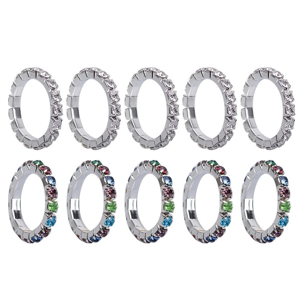 10 Pcs Elastischer Zehenring Dehnbare Ringe Für Frauen Stilvolle Schmuck
