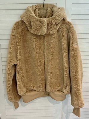 ALO Yoga Women's Foxy Sherpa Jacket Size Large Camel Removable