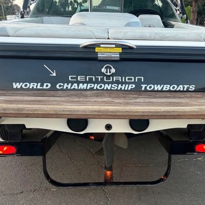 OEM Vintage Centurion  World Champion Tow Boats  Boat Yacht Decals 1PC Set New