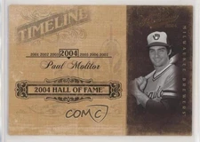 2004 Playoff Prime Cuts II Timeline /50 Paul Molitor #TL-69 HOF