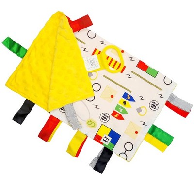 Baby Jack & Co 14x18  Wizard Lovey Tag Toys for Babies - Muggles - House Colo...