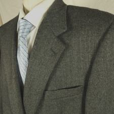 Brooks Brothers Lambswool Cashmere Gray Tweed Blazer Men's 46R Made in USA