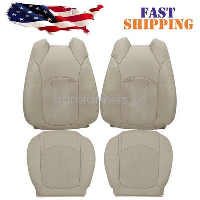 For 2013-2017 GMC Acadia Both Side Bottom & Back Perf Leather Seat Cover Tan