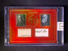 2025 Eternal Revelation Albert Einstein/Charles Darwin 2 Relic Red /25