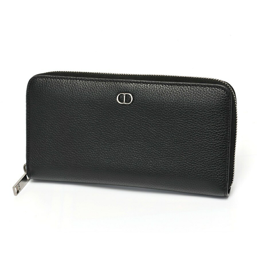Dior CD Icon Long Zip Wallet in Black 2ESBC252CDI_H00N