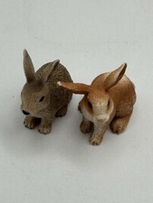 2 Hare Rabbit Bunny Wild Animal Figures Can B...