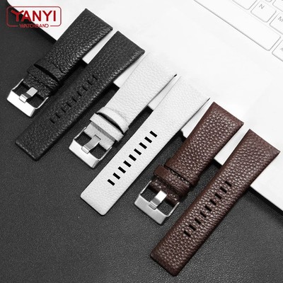 30mm Leather Watch Band Strap For Diesel DZ7256 DZ4344 DZ1657 DZ1206 Bracelet