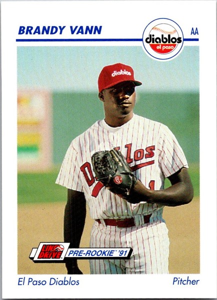 Brandy Vann 1991 Line Drive AA #198 El Paso Diablos