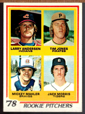 1978 TOPPS #703  ROOKIE JACK MORRIS TIGERS HOF EX / NM