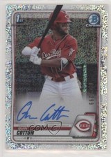 2020 Bowman Chrome Prospects Speckle Refractor /299 Quin Cotton #CPA-QC Auto 7i2