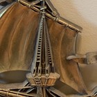 Vintage 1958 Syroco Large Wall Hanging MCM Decor Gold Pirate Sailing Ship Boat — photo 6