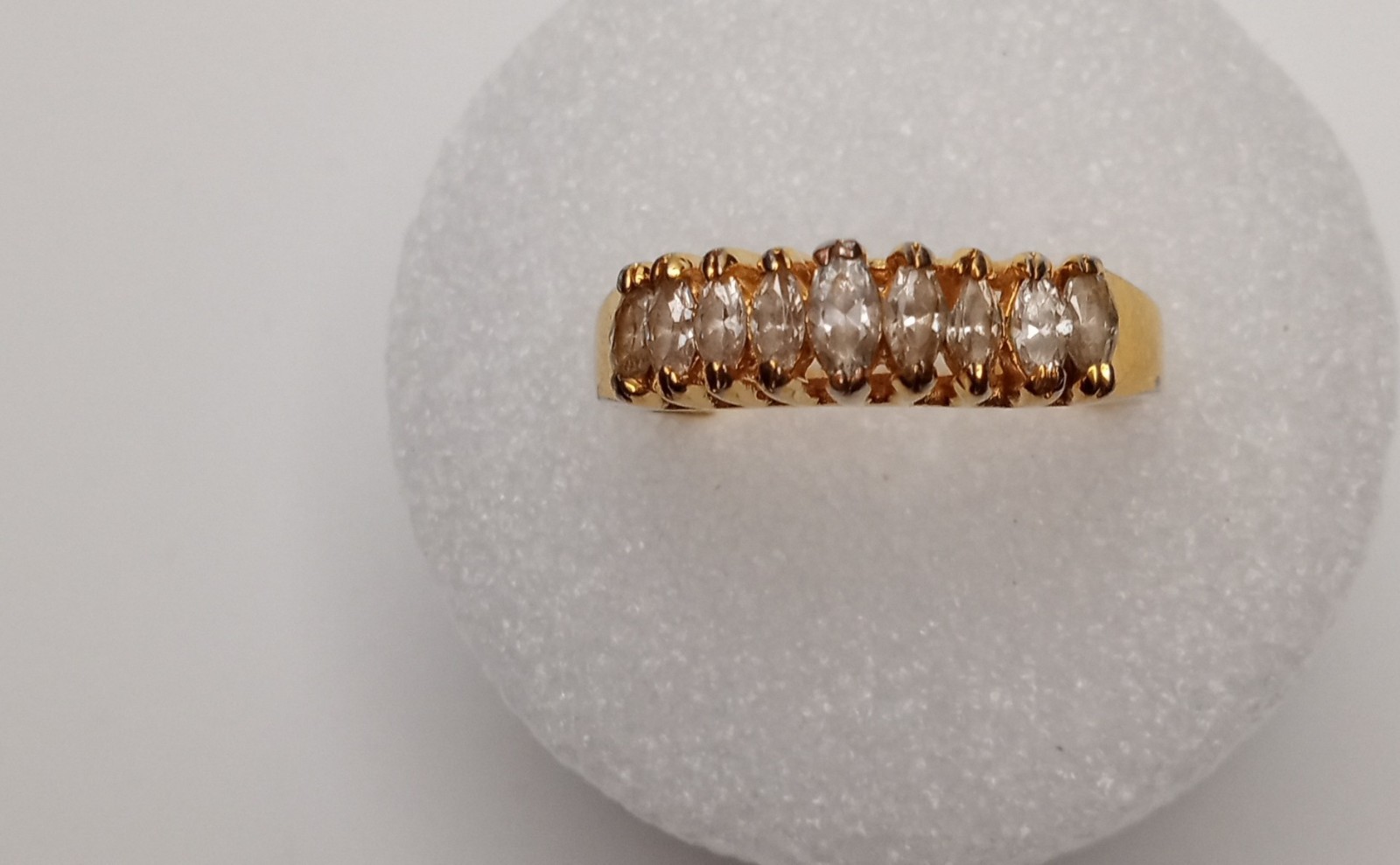 Simulated Diamond, Emerald 3 Ring Bundle. Goldton… - image 9