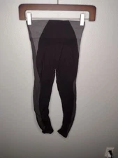 Spanx Seamless Leggings Large Black Compression Workout Yoga Running P