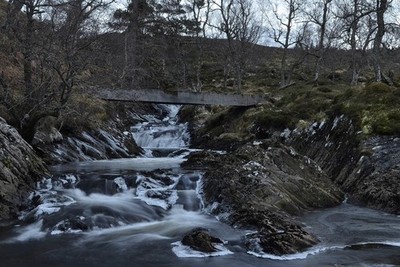 Photo A3 Icy Falls on the Water of Glen Calvie Cnoc na Tuirbhe Time laps c2017