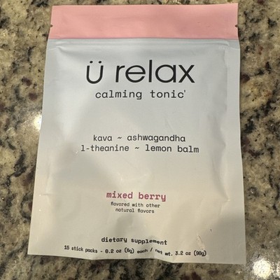 Calming Co U Relax - Mixed Berry 15 sticks 0.2oz Each SEALED packets Fast Ship