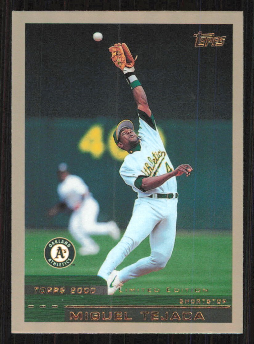 2000 Topps Limited Edition MIGUEL TEJADA card OAKLAND ATHLETICS #187