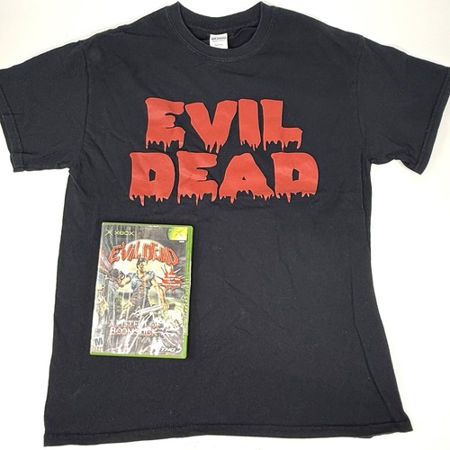 Evil Dead: A Fistful of Boomstick Microsoft Xbox Game & Medium T-Shirt Tested - Picture 3 of 24