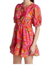 FARM RIO Fruit Brush Mini Dress $170 MSRP Size M NEW