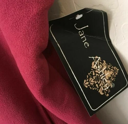 NEW Jane Ashley Red Fleece Vest Size X Large Womens Faux Fur Lined Full Zip NWT - Image 4 of 4