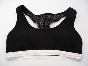 white lace racerback bralette