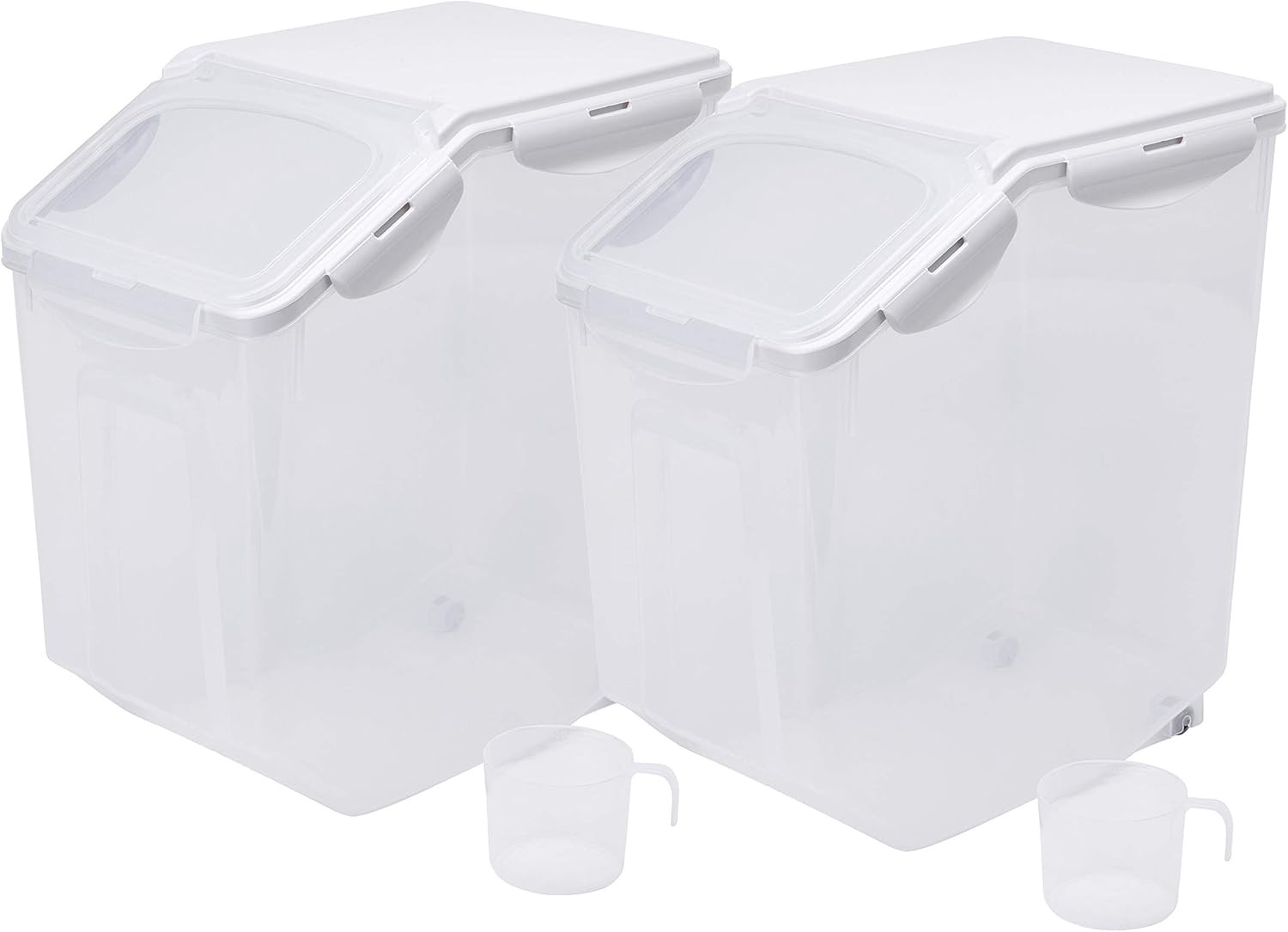 15 Liter / 30 Lbs Rice Storage Container with Measuring Cup, BPA Free, for Rice