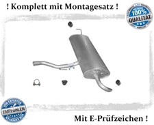 Endschalldämpfer für Nissan Qashqai 1.6i 16V 2WD ab Bj.10.06 Auspuff Montagesatz
