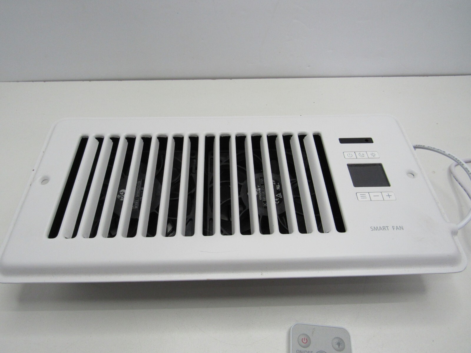 Howeall Smart Register Vent 4x10 Booster Fan Model HW410WTVFSR Open