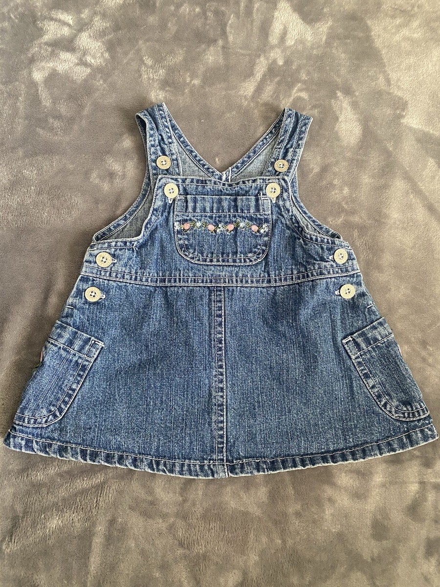 old navy denim jumper dress Old Navy Denim Button Down Jumper Dress 5T