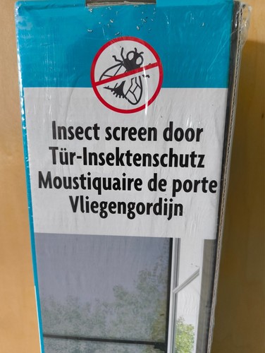 Insektenschutz Fliegengitter Tür Alu Rahmen Mücken Fliegenschutz 100 x 210 cm - Bild 2 von 6