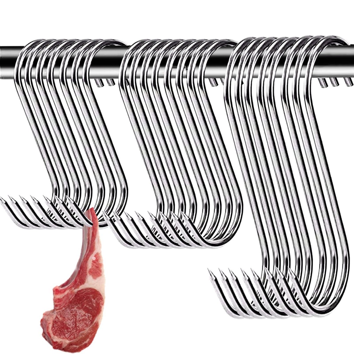 Crochet à Viande De Boucher En Acier Inoxydable S, Outil Pour Boucherie