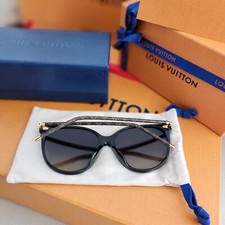 "Sold Out" Louis Vuitton LV First ROUND SUNGLASSES Z1710W Cat Eye , LV Monogram