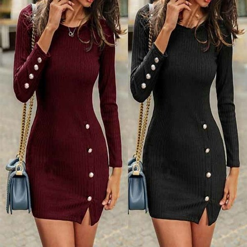 Short Dresses Long Sleeve Cocktail 