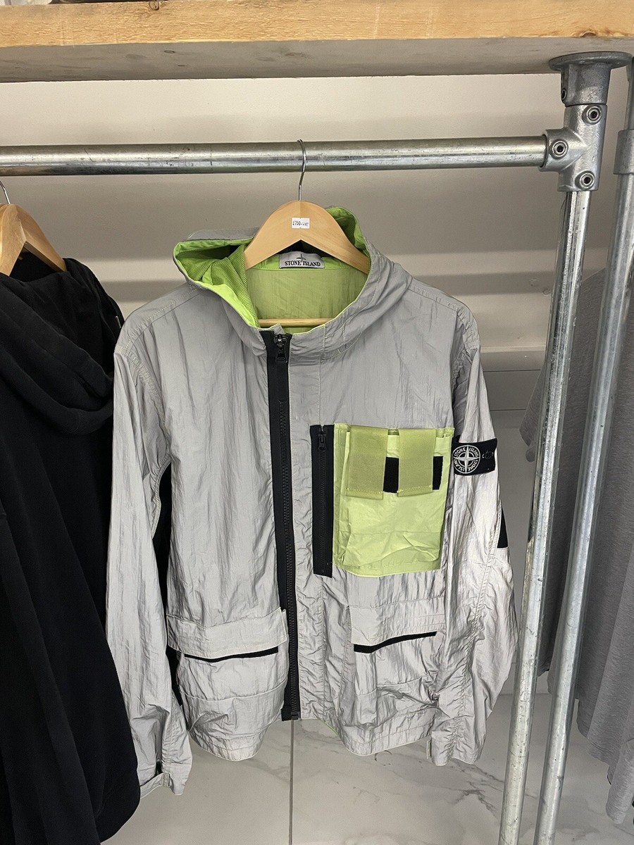 STONE ISLAND REFLECTIVE MUSSOLA GOMMATA JACKET
