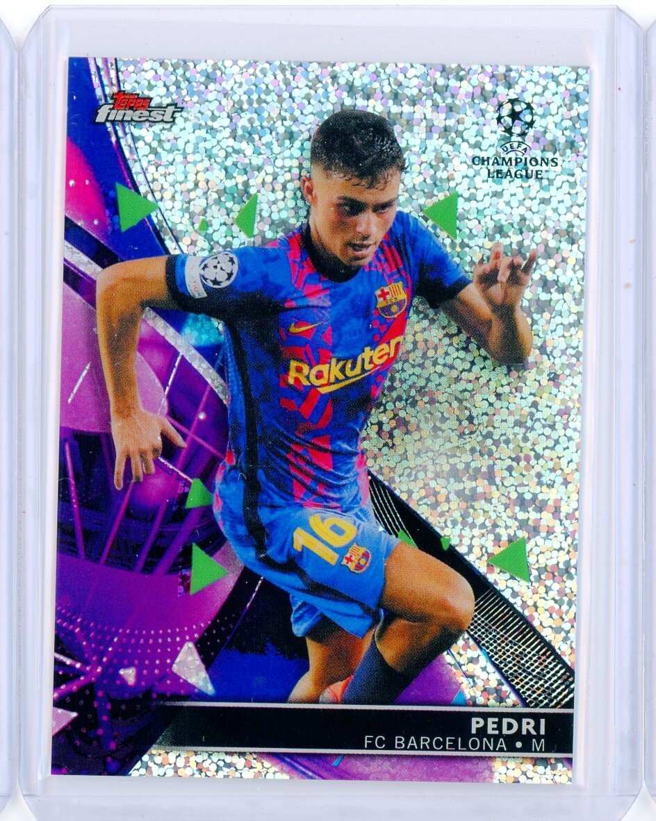 2021-22 Topps Finest Chrome PEDRI Barcelona Spain Speckle