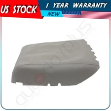 1 Piece Center Console Armrest Cover Leather For 07-13 Toyota Tundra Gray