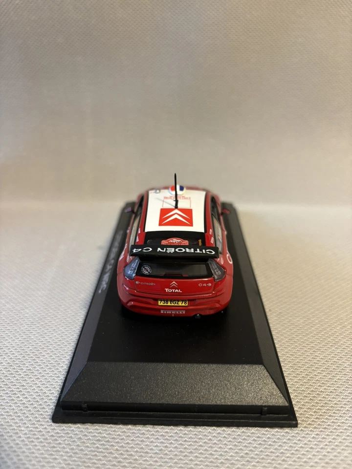 MINIATURE 1:43 NOREV CITROËN C4 N.1  MONTE CARLO 2008 LOEB - Photo 4/4