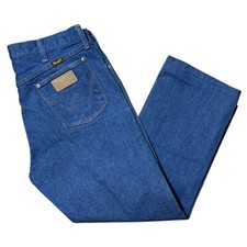 VTG Wrangler Mens Blue Jeans 13MWZ USA Cowboy Cut Original Fit - 36 X 30 35 27 