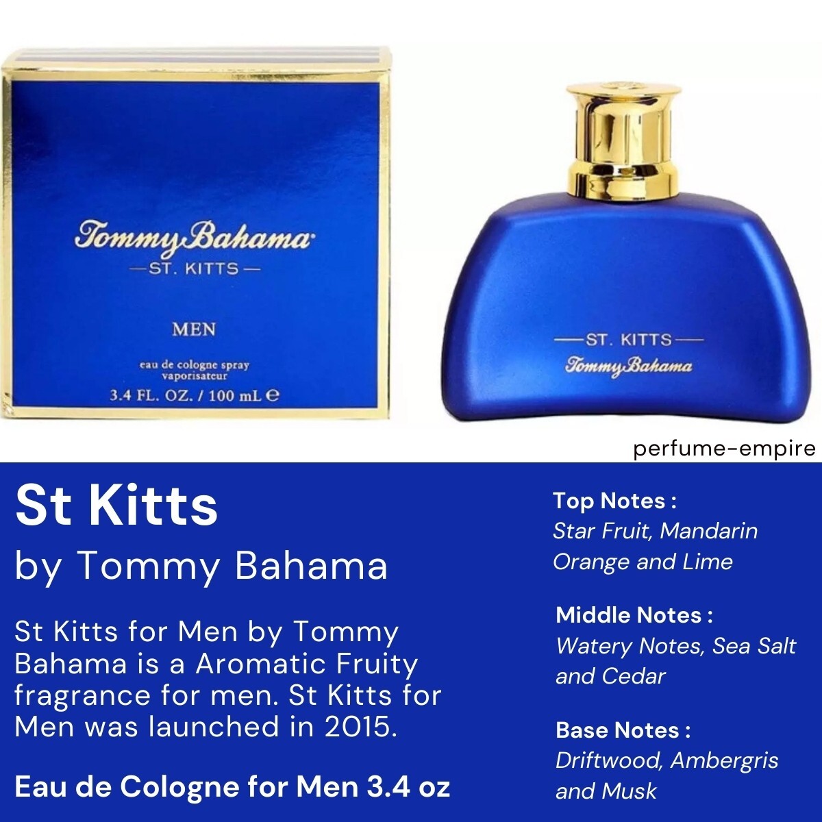 Tommy Bahama St. Kitts Eau De Cologne Spray By Tommy Bahama Tommy Bahama St. Kitts Eau De Cologne Spray By Tommy Bahama