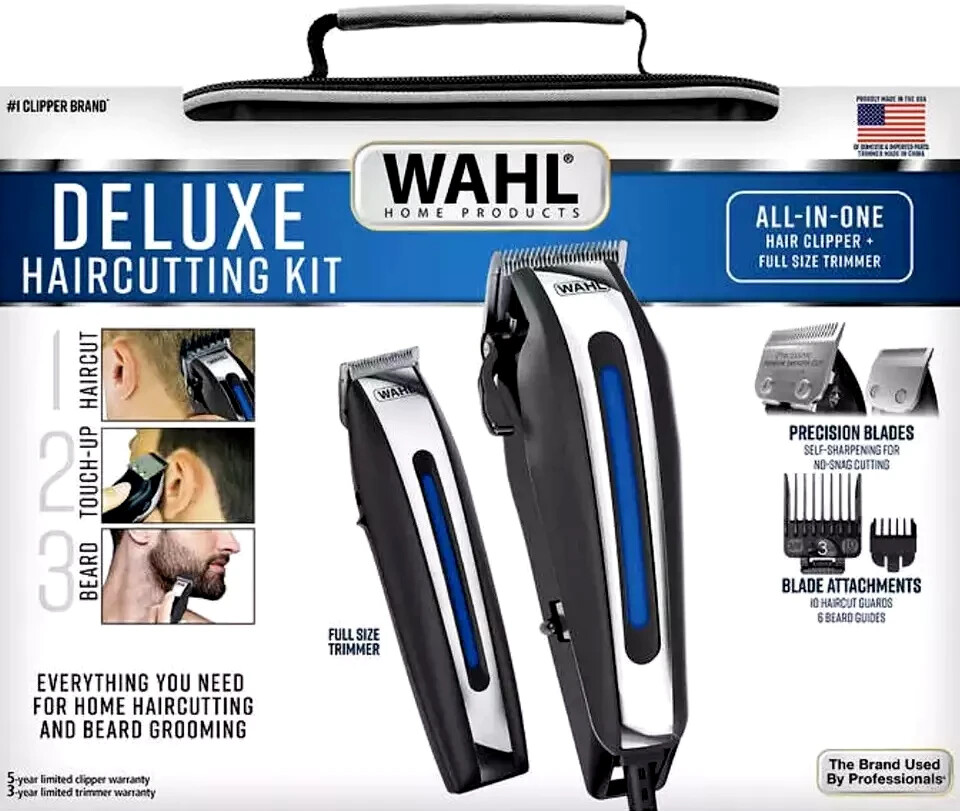 WAHL Deluxe Complete Hair Cutting Kit 29 Piece Clipper Set w