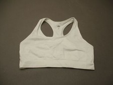 DIP Size XL Women White Wireless Unlined Racerback Sport Bra 7E