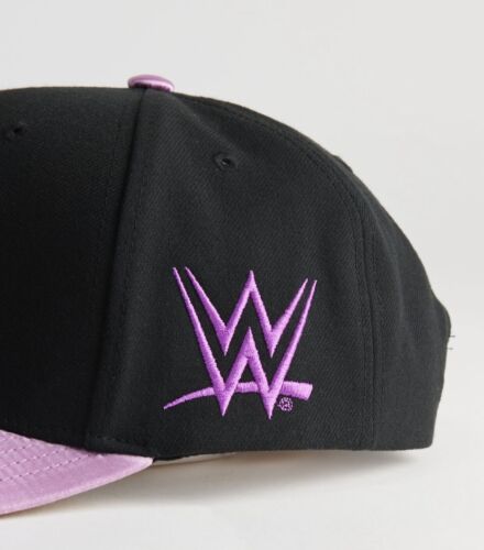 Razor Ramon WWE WWF Mitchell & Ness Logo SnapBack Hat One Size Black Purple New - Picture 2 of 4