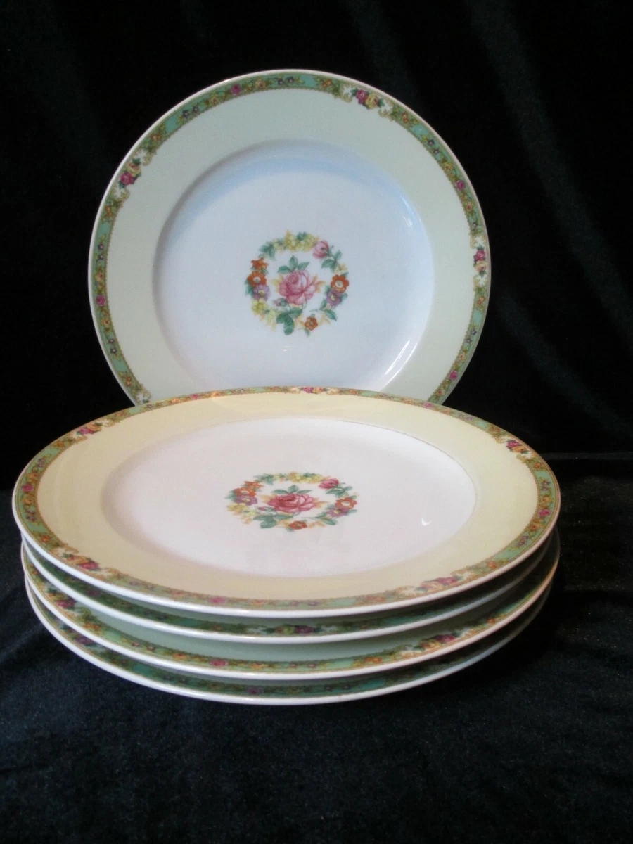 THE ROSENDALE BY KPM MULTI COLORED FLOWERS 5 DINNER PLATES 9 3 4