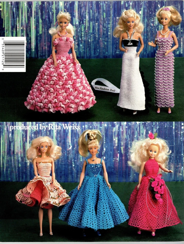 Beauty Contest Fashion Doll Crochet Booklet American School of Needlework 1126 - Image 2 of 2