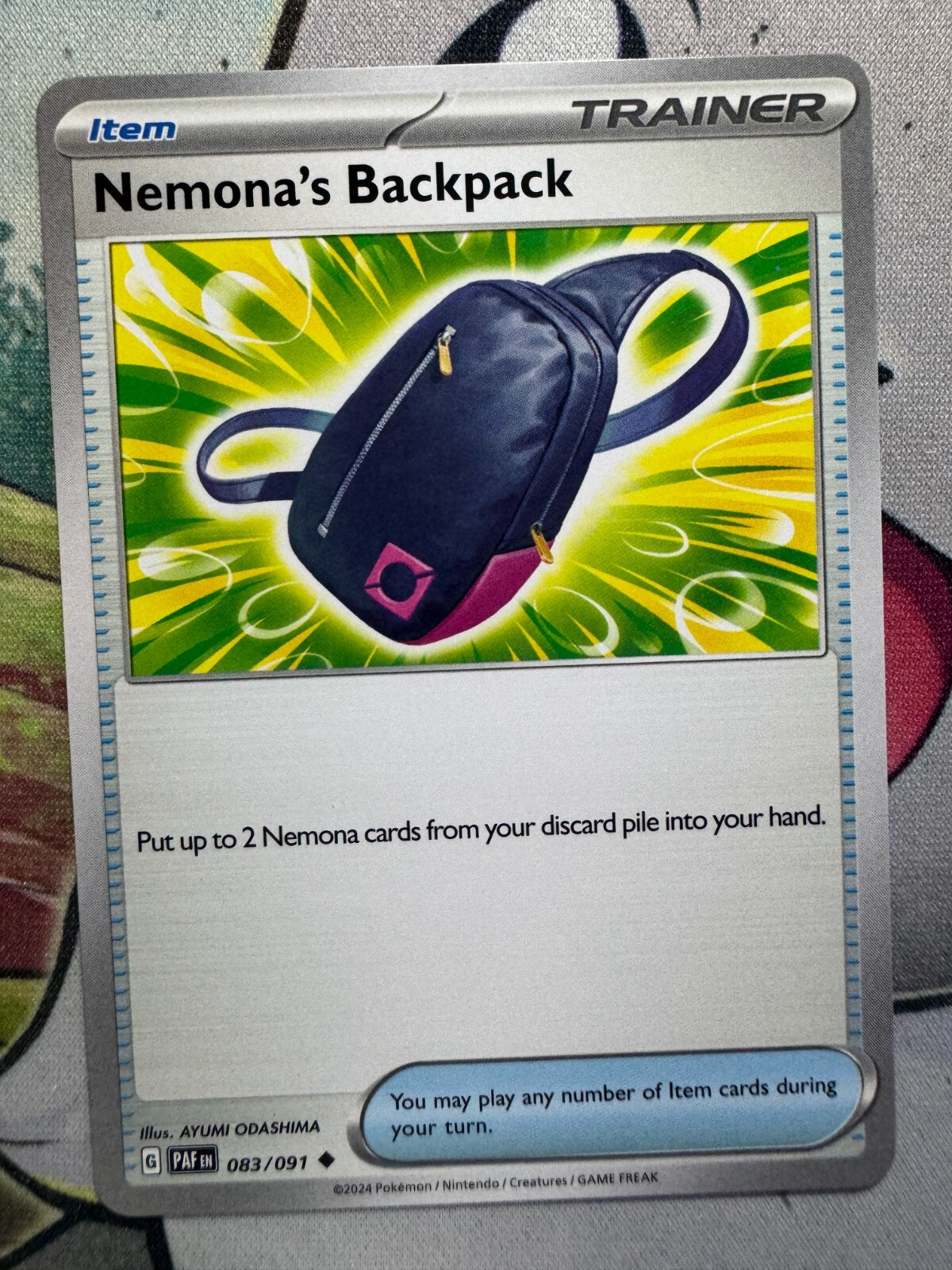 Nemona's Backpack Non Holo English Pokemon TCG BKAM253