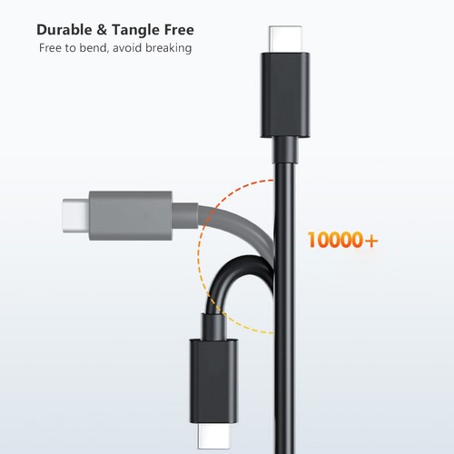 For Motorola Moto Phones Dual Type-C Fast Charging Charge Cable Cords Data Sync - Photo 3 sur 19
