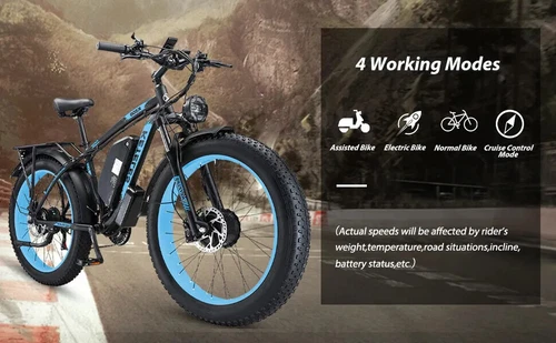 Keteles 26*4 Zoll Elektrofahrrad Dual Motor Pedelec Mountain Bike 48V23AH E-bike - Bild 17 von 19