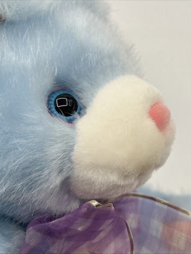 Geoffrey Toys R Us Blue White Bunny Rabbit Stuffed 15" Easter Toy 2000 VTG RARE - Picture 14 of 20