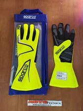 GUANTI AUTO SPARCO LAND+ TG 10 GIALLO FLUO RALLY PISTA OMOLOGAZIONE FIA 88562018